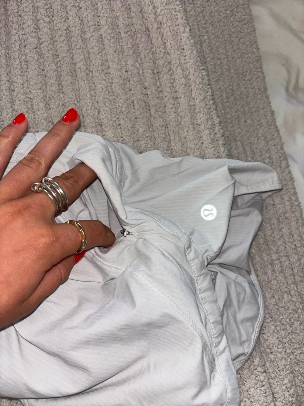 Lululemon Track That High Rise 3” White Shorts Size 4